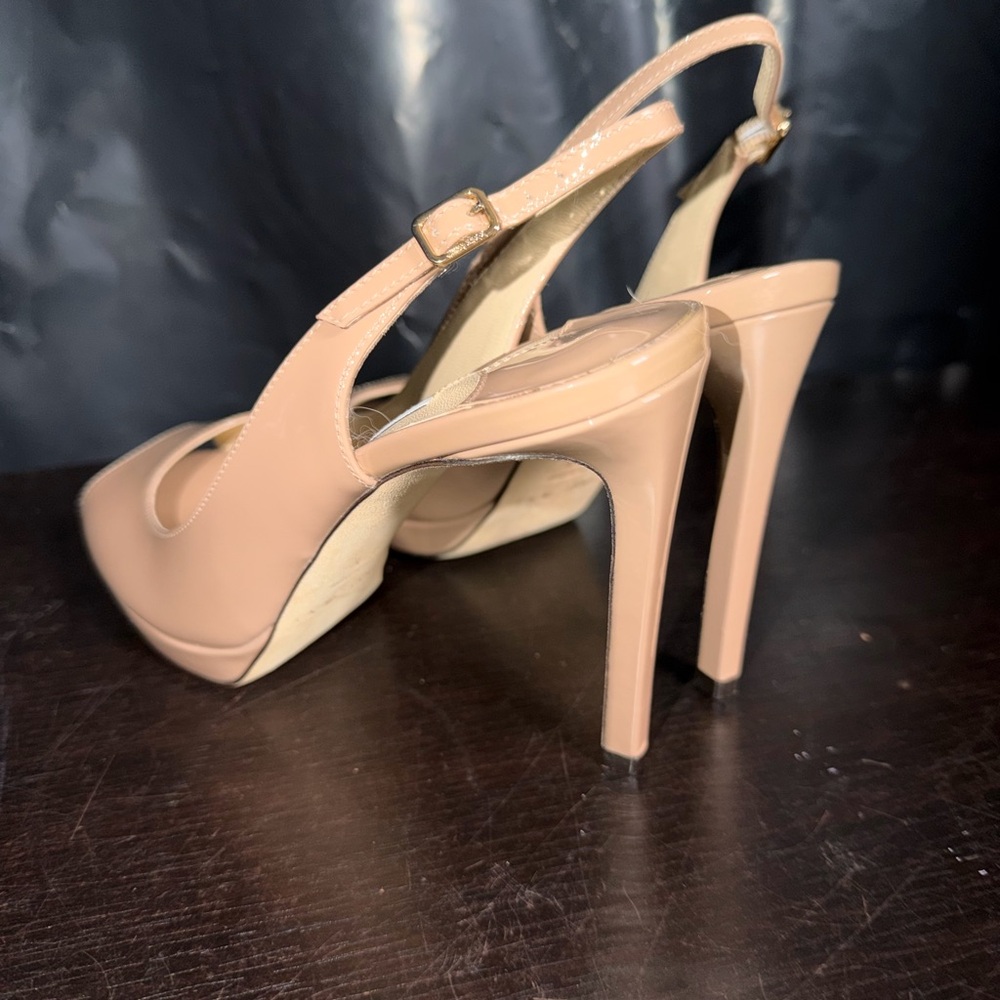 Jimmy Choo Beige Slingback Heels
